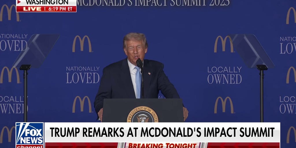 Trump: For tens of millions, the road to the American dream starts beneath the golden arches