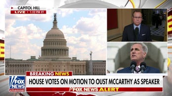 House to vote on motion to oust Kevin McCarthy 