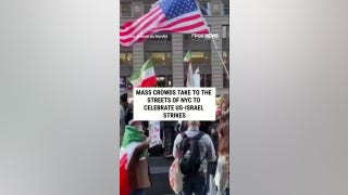 Mass crowds take to the streets in NYC to celebrate US-Israel strikes