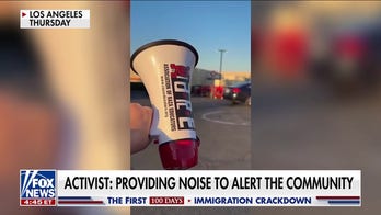 Activists use sirens, bullhorns to disrupt ICE operations in Los Angeles
