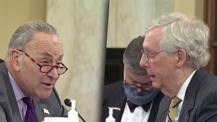 Schumer, McConnell square off during voting rights hearing