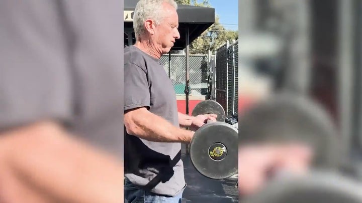 RFK Jr. does leg press, curls as part of presidential campaign's new fitness challenge for voters