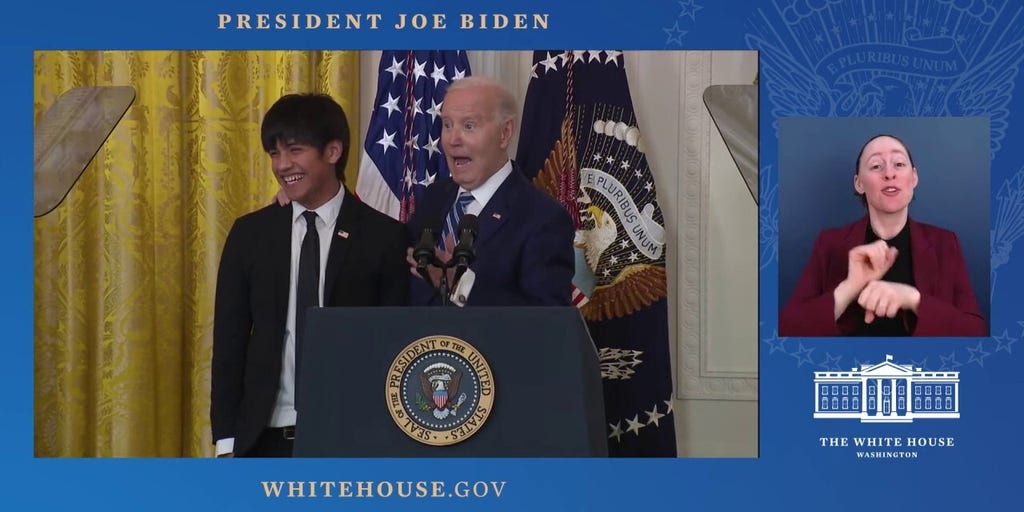 Biden appears to flub name while singing 'Happy Birthday' to him
