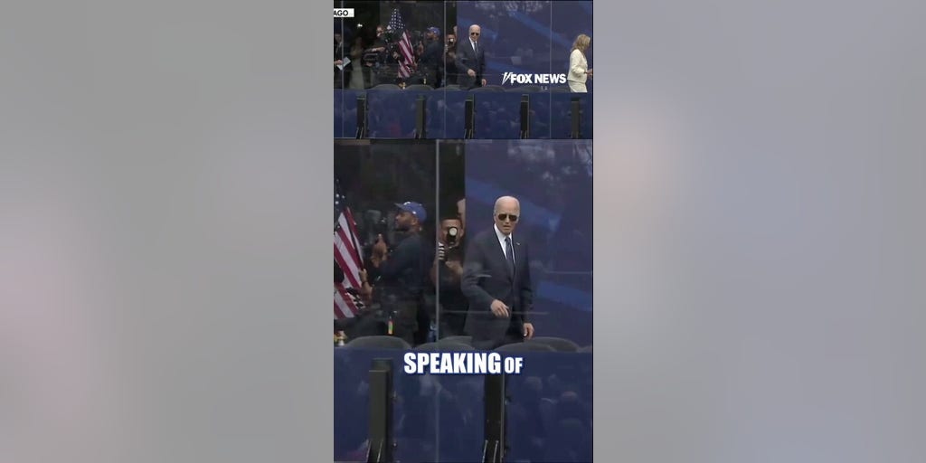 Joe Biden stands alone as Obama, Jill Biden exit stage
