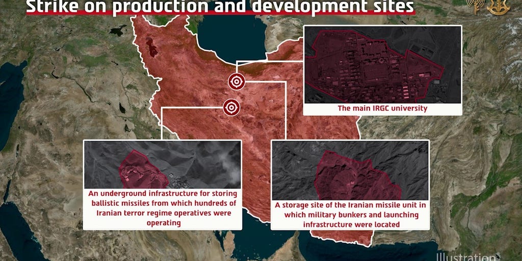 Israeli Air Force carries out wave of strikes in Iran