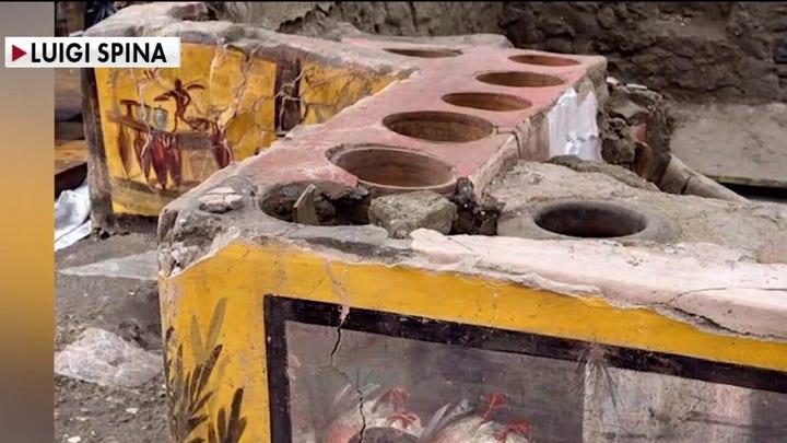 Excavators in Pompeii uncover secrets from fast-food restaurant