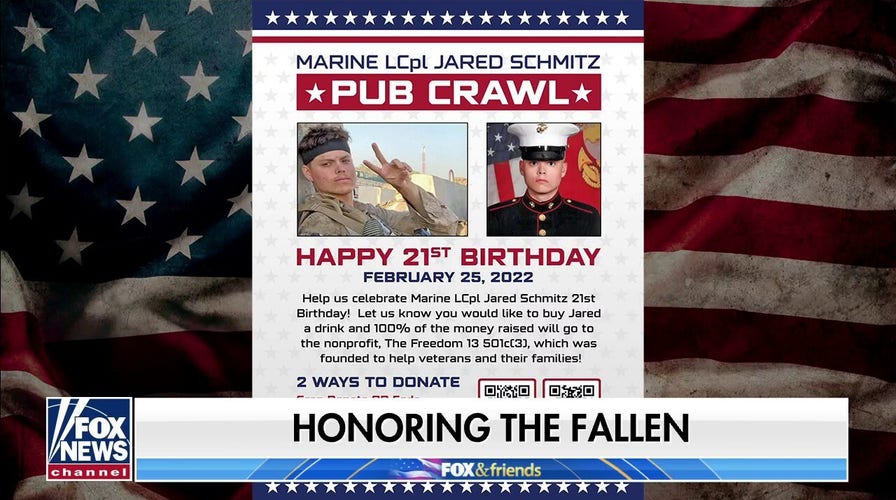 Father of marine who was one of 13 killed in Kabul helps other vets by hosting bar crawl in his son's honor