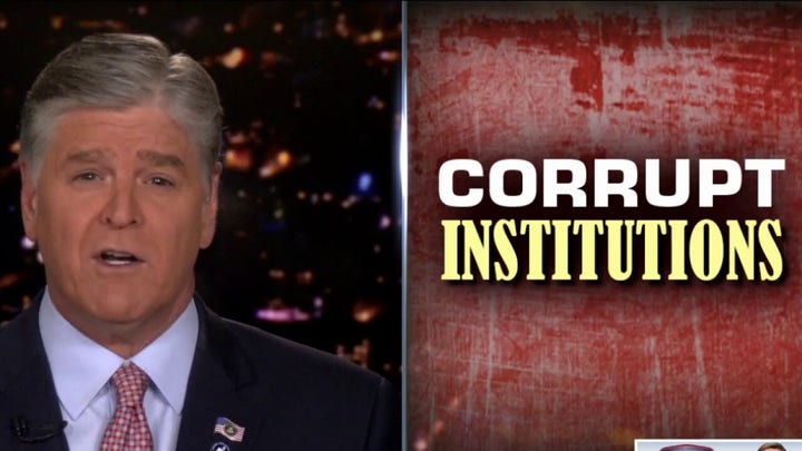 Hannity: The country's most critical institutions have failed us<br>