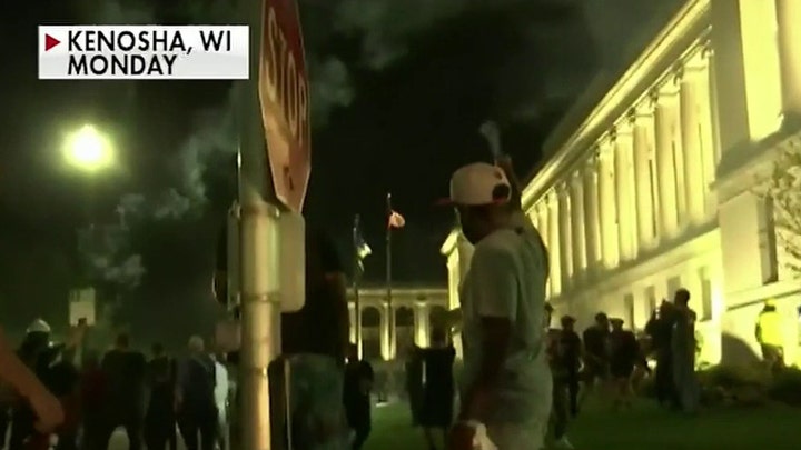 Second night of violent protests erupt in Kenosha, Wisconsin