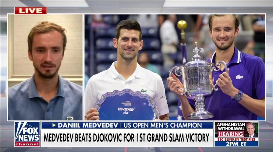 US Open winner Daniil Medvedev talks upset win over Novak Djokovic