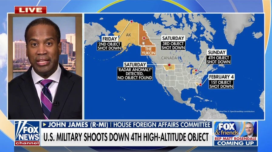 Military shoots down 4th high-altitude object
