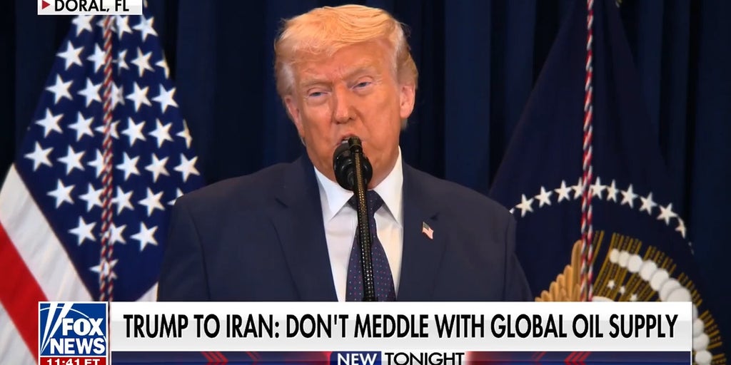 Trump warns Iran against disrupting global oil supply