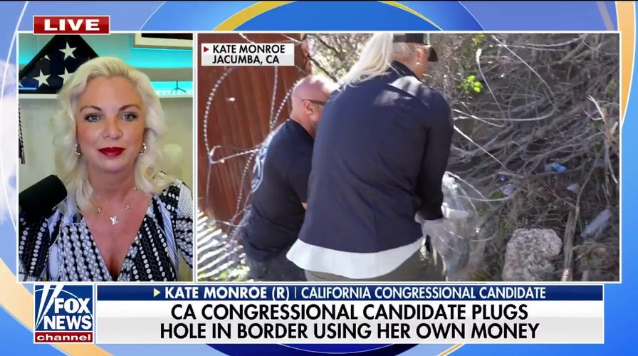 California Republican patches border wall with razor wire: 'I'm not going to sit idly by'