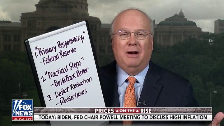 Karl Rove on Biden suggesting inflation should be addressed by Federal Reserve: This is not a serious plan