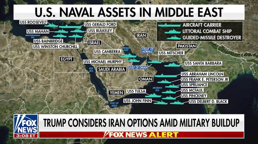 Trump considers Iran options amid subject buildup