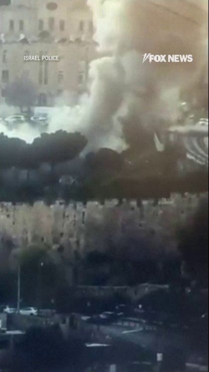 WATCH: Footage of missile fragment EXPLODING in Jerusalem