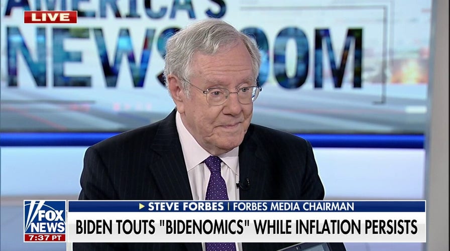 Steve Forbes calls out Biden for boasting his economic policies