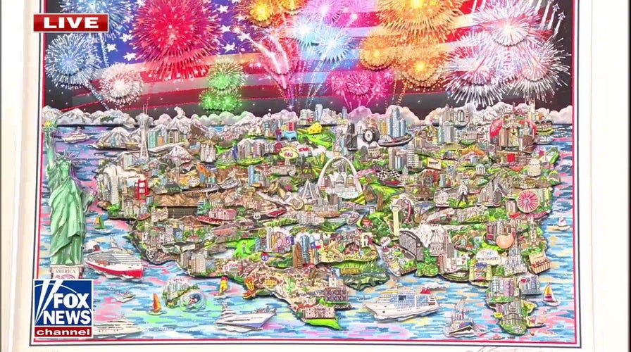 Artist Charles Fazzino unveils America250 official 3D artwork