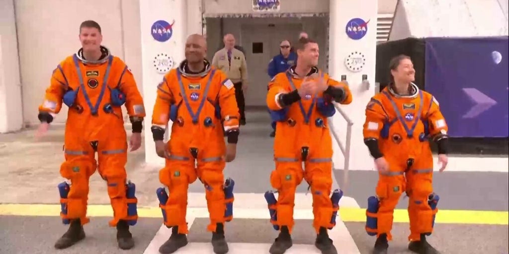 Artemis II astronauts make pre-launch appearance