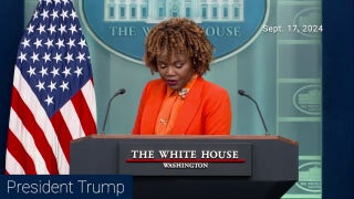 Karine Jean-Pierre’s partisan comments as press secretary before leaving Dem party.