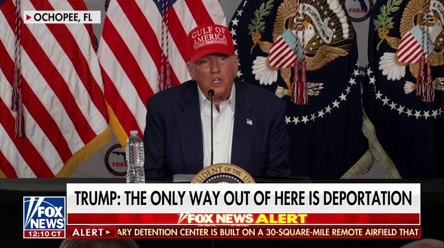 Trump: The only way out of 'Alligator Alcatraz' is deportation