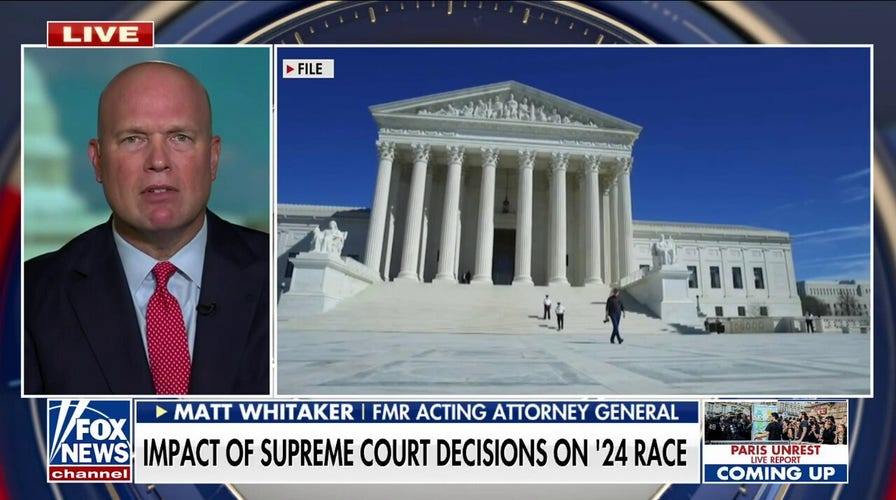 Supreme Court is making Congress do their job to legislate: Matt Whitaker