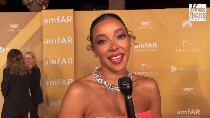 Singer Tinashe teases new music with Calvin Harris and more at amfAR Gala