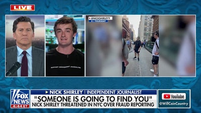 Man confronts Nick Shirley on NYC street