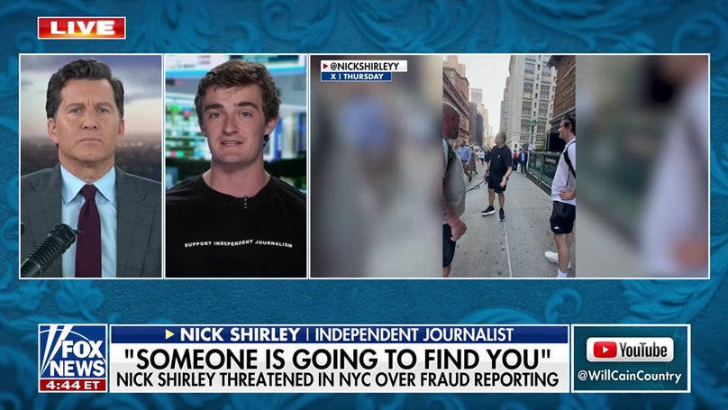 Man confronts Nick Shirley on NYC street