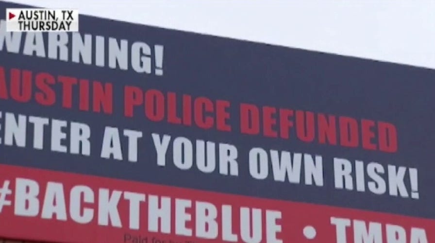 'Enter at your own risk': Texas police union puts up billboards outside Austin	