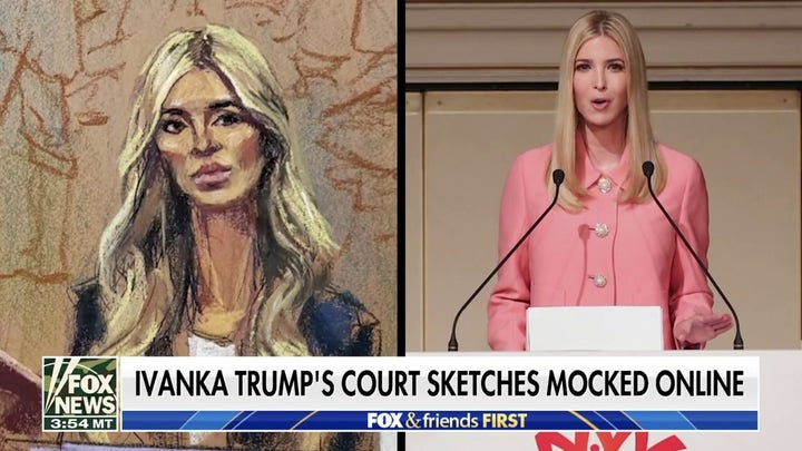Ivanka Trump's court sketches brutally mocked online