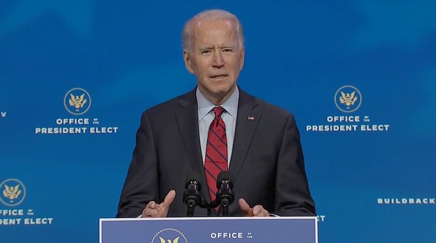 Biden vows to sign order on day one mandating masks 'where I can'