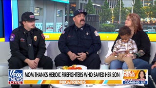 Mom thanks firefighters who saved son from burning home: 'My true heroes' - Fox News