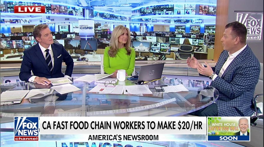 Jimmy Discusses California's Fast Food Minimum Wage Hike On 'America's Newsroom'