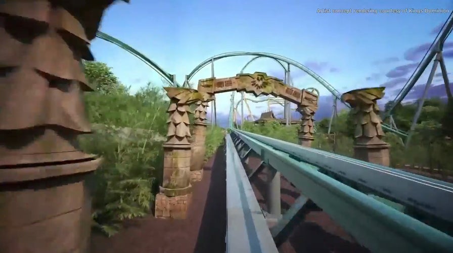Take a 'ride' on the 'world's tallest and longest launched wing' roller coaster