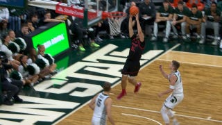 Kaspar Sepp Crosses Up Defender and Throws Down Slam Dunk for Cornell vs. Michigan State