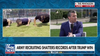 Pete Hegseth says Trump admin can 'barely keep up' with 'record-breaking surge' in military recruitment