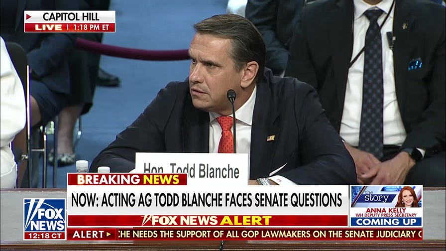 Acting AG Todd Blanche faces tough confirmation hearing questions