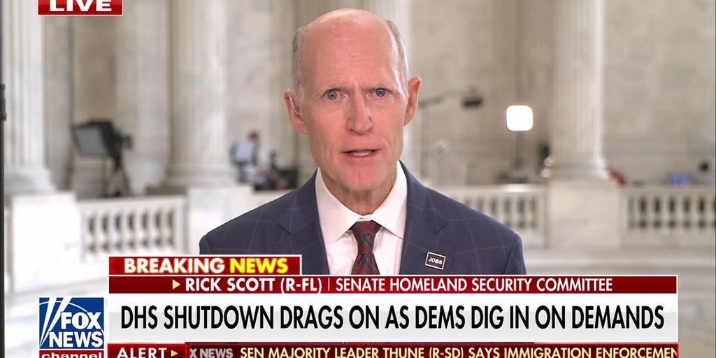 Sen. Rick Scott calls Democrats' DHS shutdown stance 'disgusting' amid ICE debate