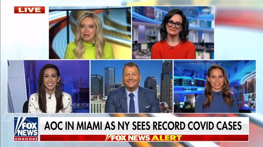Failla on AOC being spotted in Miami as COVID cases hit record in New York