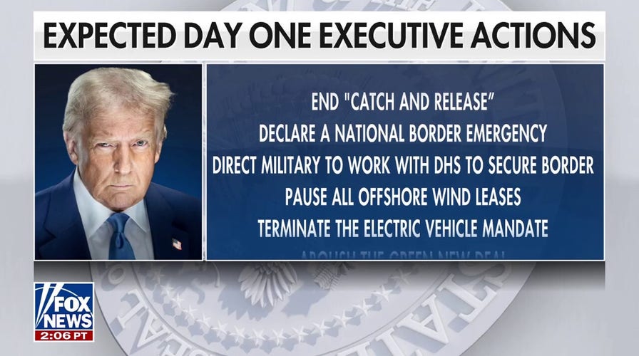 Trump slated to declare national border emergency, unleash American energy in 'action-taking' first day