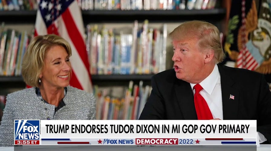 Trump backs Tudor Dixon in Michigan Republican gubernatorial primaries