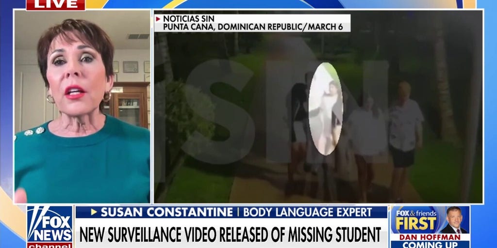 New surveillance footage shows missing US college student after officials name person of interest
