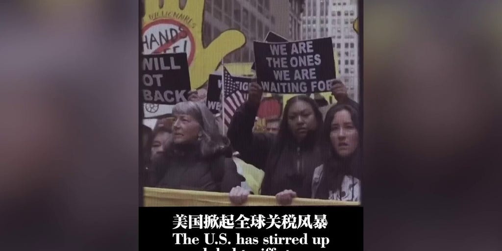Chinese government video claims 'the U.S. does not represent the entire world' on Trump's 100th day in-office