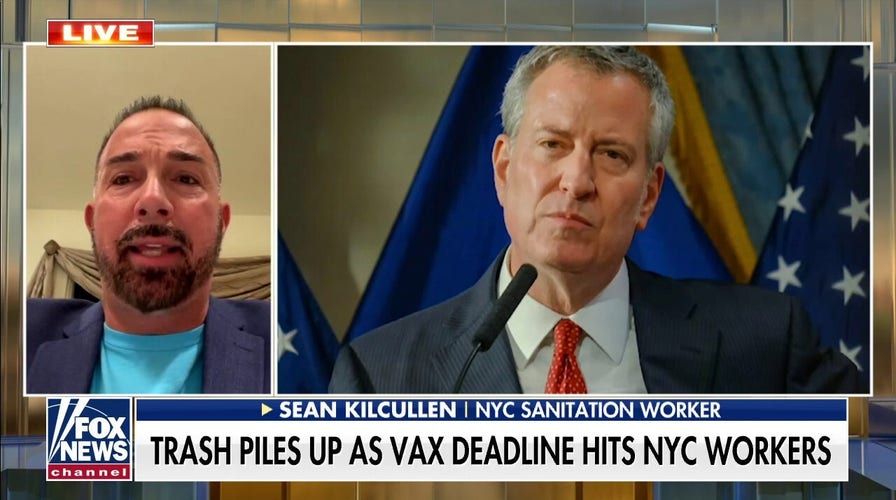 COVID vax deadline hits NYC workers, trash piles up