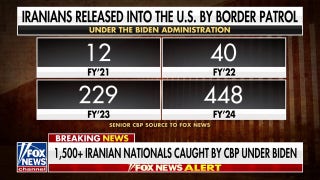 More than 1,500 Iranians caught at southern border under Biden administration