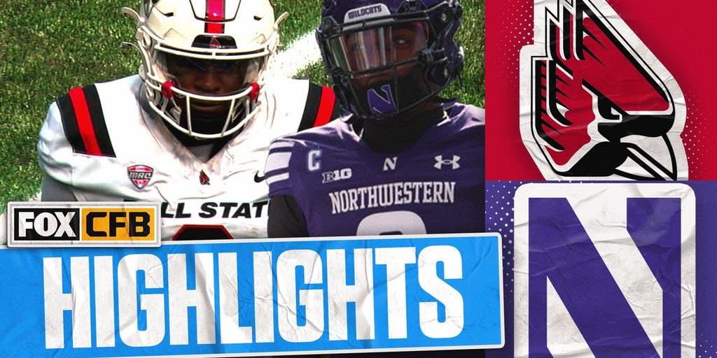 Ball State Cardinals vs Northwestern Wildcats Highlights 🏈 FOX College Football