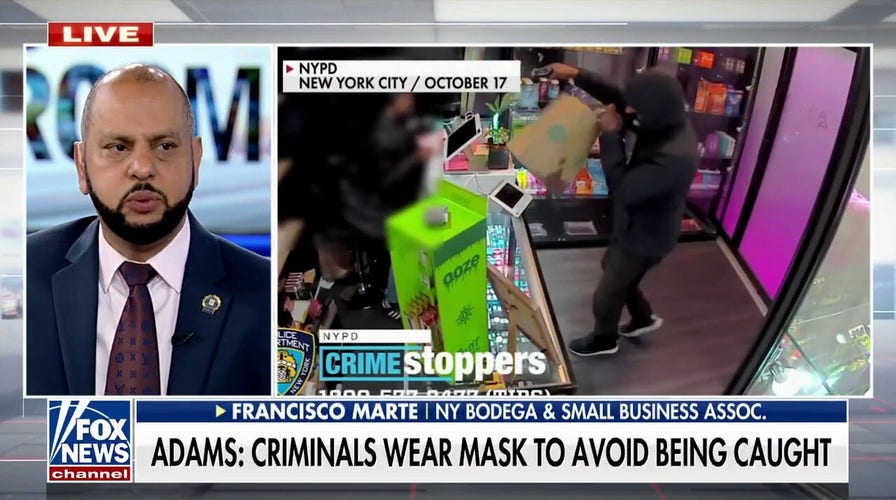 NYC Mayor Adams urging shop owners to ask customers to lower masks to deter crime