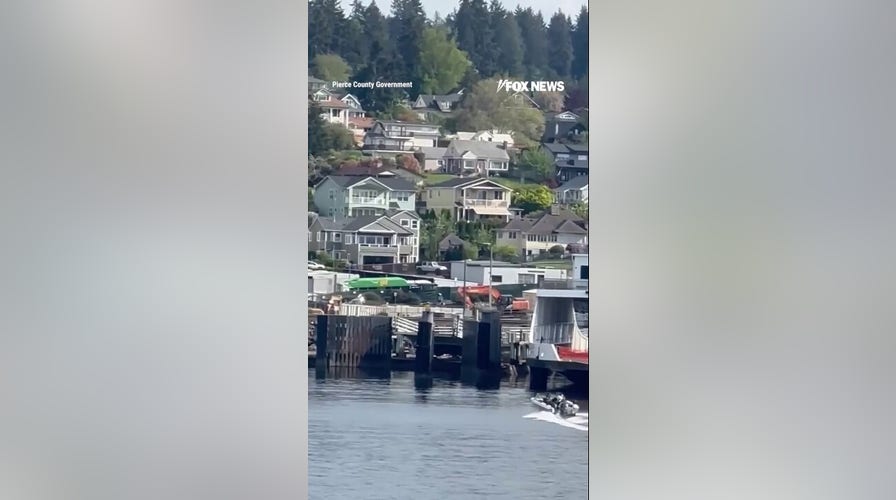Boater appears UNCONSCIOUS before speeding into rocks
