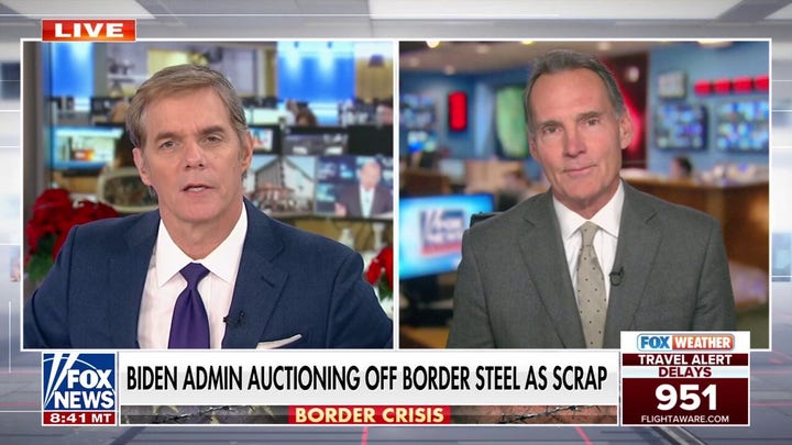 Biden administration auctions off border wall materials